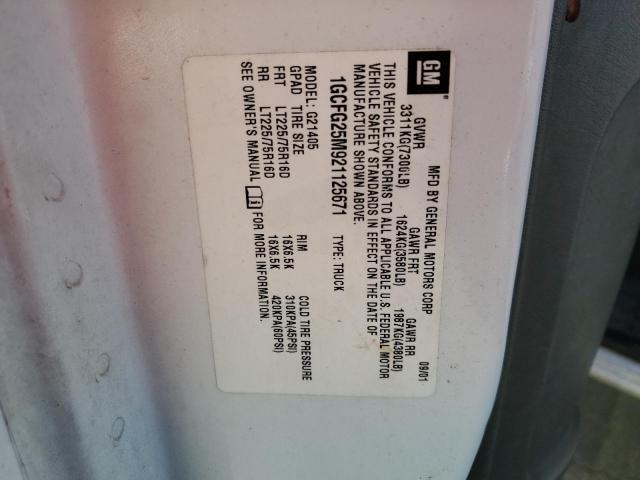 2002 CHEVROLET EXPRESS G2 #3277235940