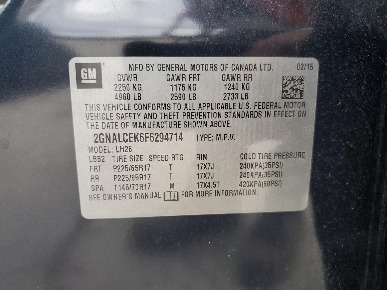 CHEVROLET EQUINOX LT