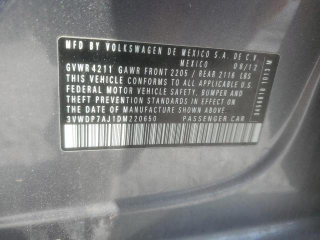 2013 VOLKSWAGEN JETTA SE - 3VWDP7AJ1DM220650