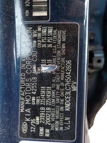 2017 KIA NIRO EX TO KNDCE3LC7H5042606