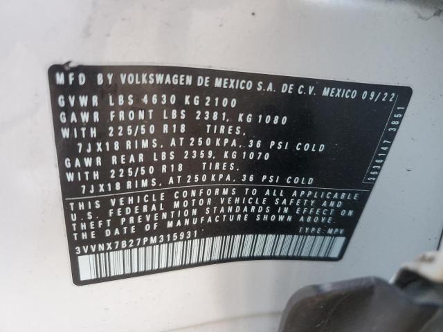 2023 VOLKSWAGEN TAOS SE #3291143889