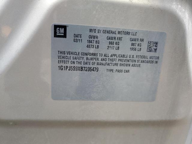 2011 CHEVROLET CRUZE ECO #3303015606