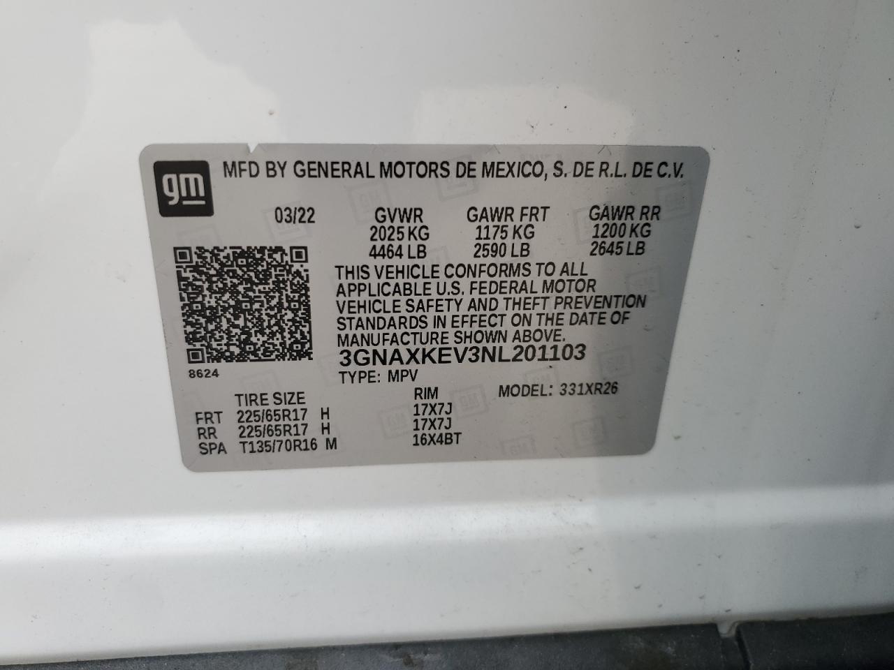 CHEVROLET EQUINOX LT