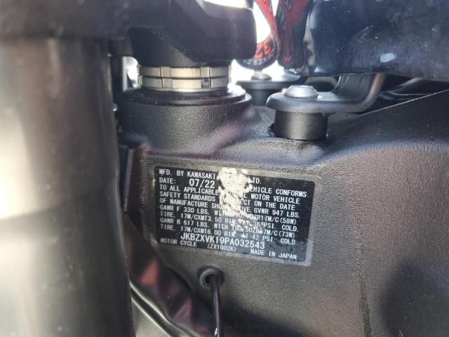 2023 KAWASAKI ZX1002 K JKBZXVK19PA032543