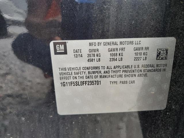 2015 CHEVROLET MALIBU LTZ 1G11F5SL0FF235701