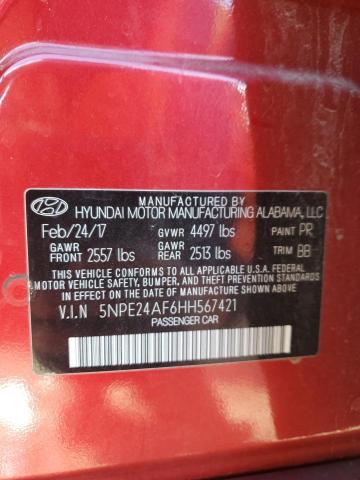 2017 HYUNDAI SONATA SE - 5NPE24AF6HH567421