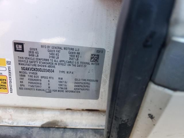 2013 BUICK ENCLAVE - 5GAKVCKD9DJ204504