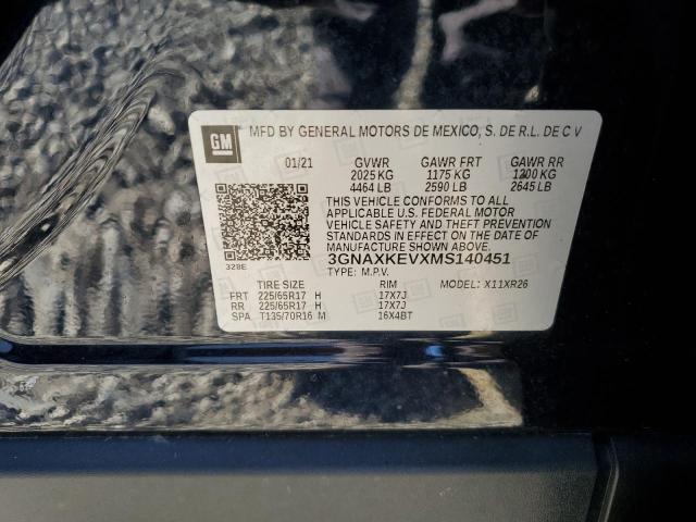 2021 CHEVROLET EQUINOX LT #3294407507