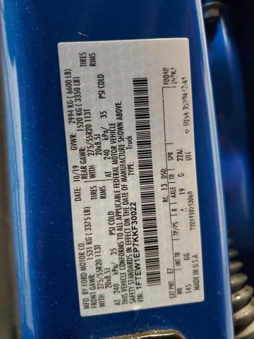 2019 FORD F150 SUPERCREW - 1FTEW1EP7KKF30022