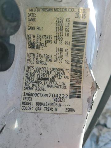 2017 NISSAN FRONTIER S - 1N6BD0CTXHN704222