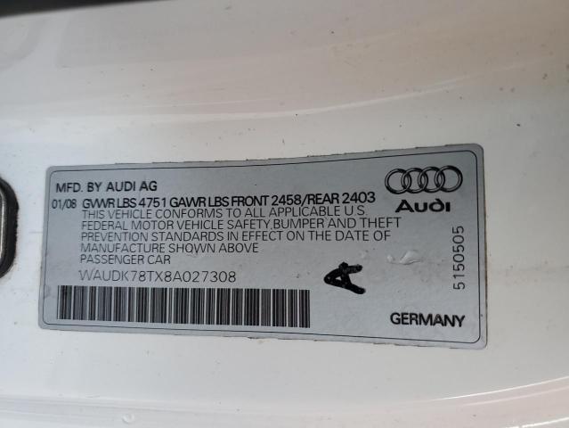 2008 AUDI A5 QUATTRO #3278725622