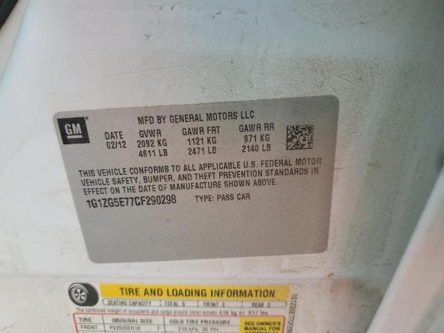 2012 CHEVROLET MALIBU LTZ - 1G1ZG5E77CF290298