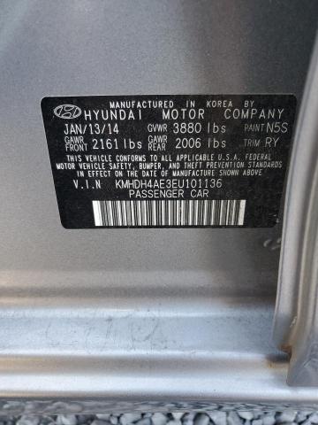 2014 HYUNDAI ELANTRA SE - KMHDH4AE3EU101136