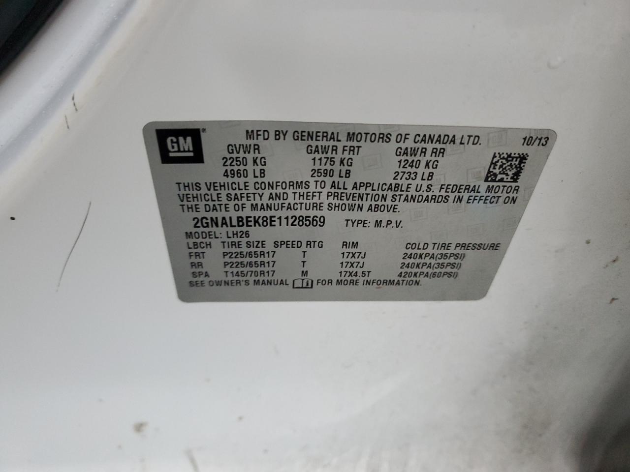 CHEVROLET EQUINOX LT