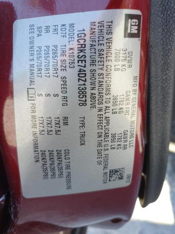 2013 CHEVROLET SILVERADO #3302843898