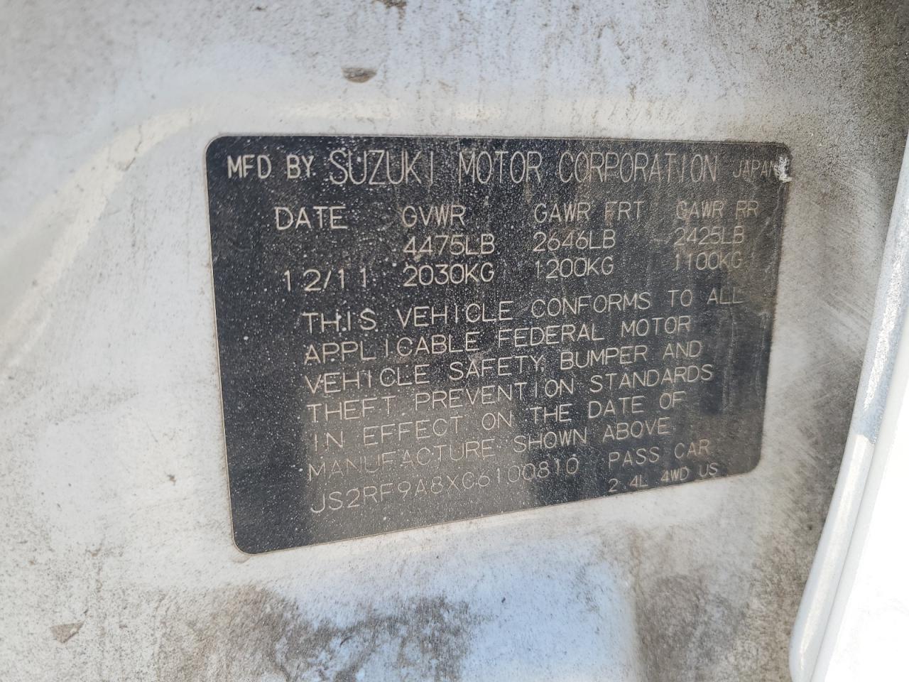 SUZUKI KIZASHI SPORT SLS