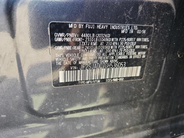 2016 SUBARU FORESTER 2 #3284741551