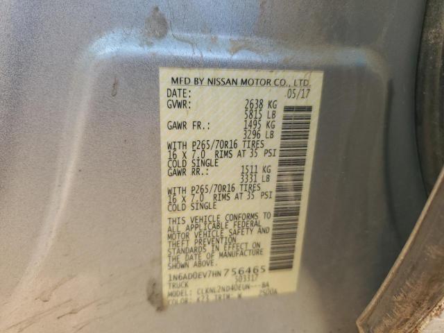 2017 NISSAN FRONTIER S - 1N6AD0EV7HN756465