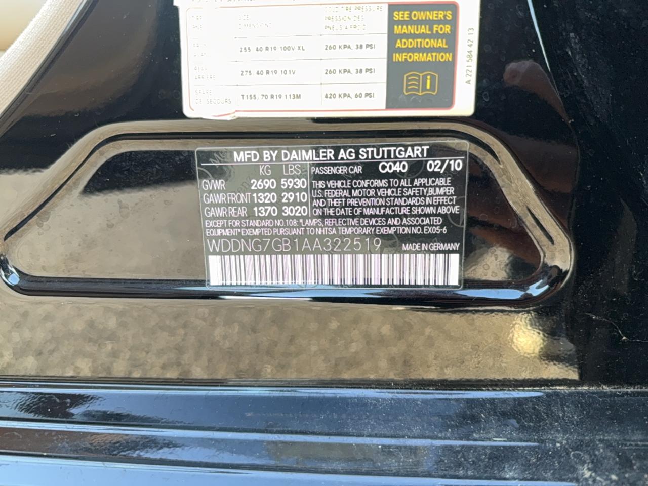 MERCEDES-BENZ S-CLASS 600