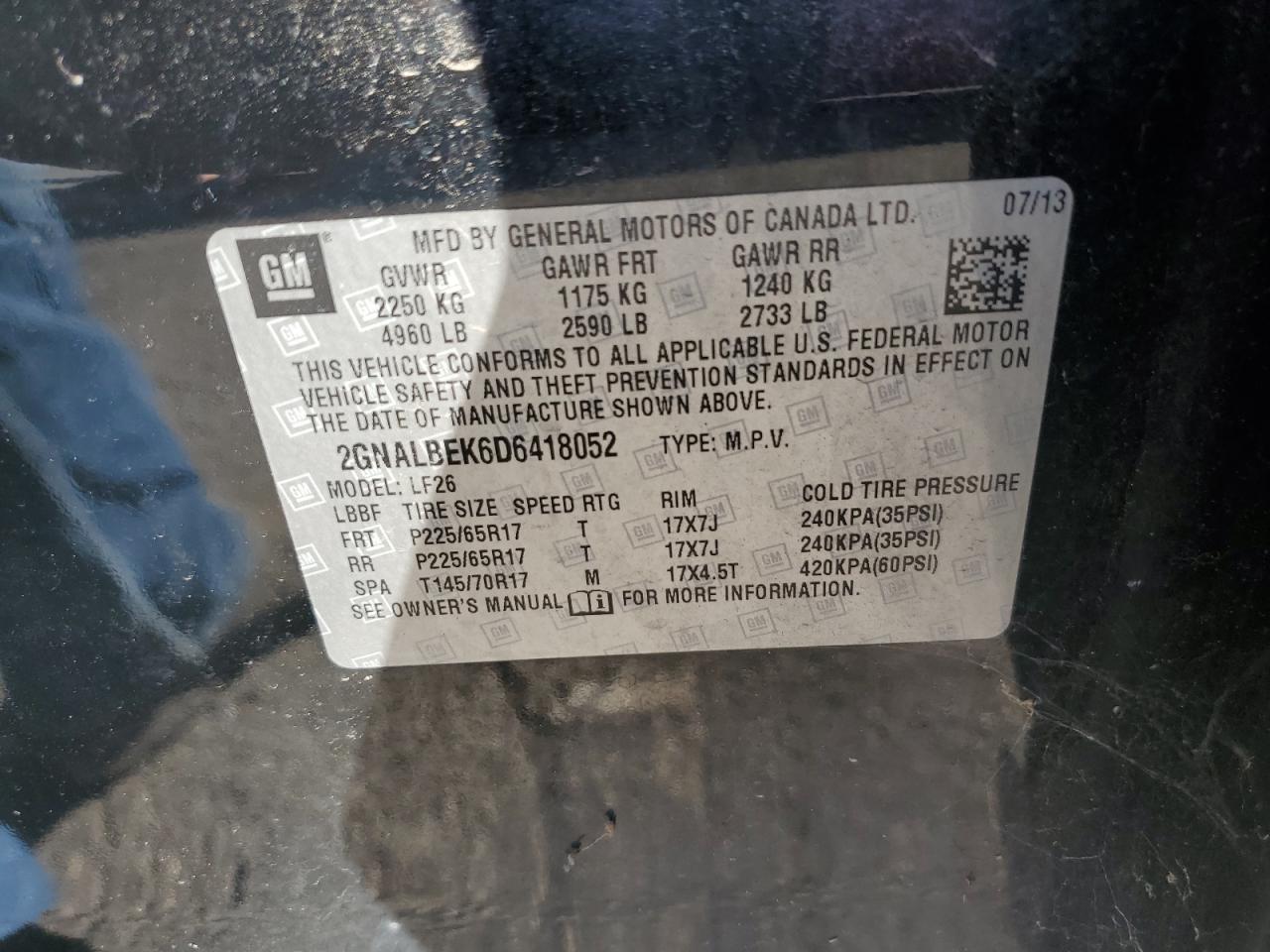 CHEVROLET EQUINOX LS