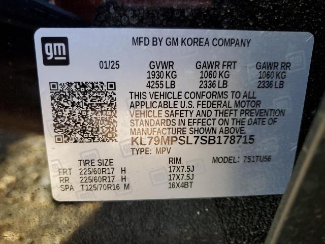 2025 CHEVROLET TRAILBLAZE KL79MPSL7SB178715