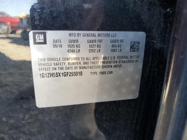 2016 CHEVROLET MALIBU PRE 1G1ZH5SX1GF293818