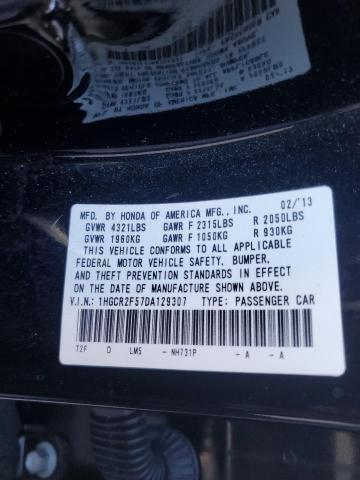 2013 HONDA ACCORD SPO - 1HGCR2F57DA129307