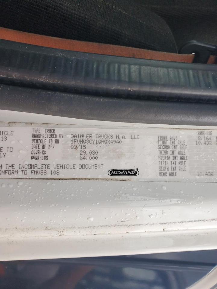 Lot #3296310412 2016 FREIGHTLINER 114SD