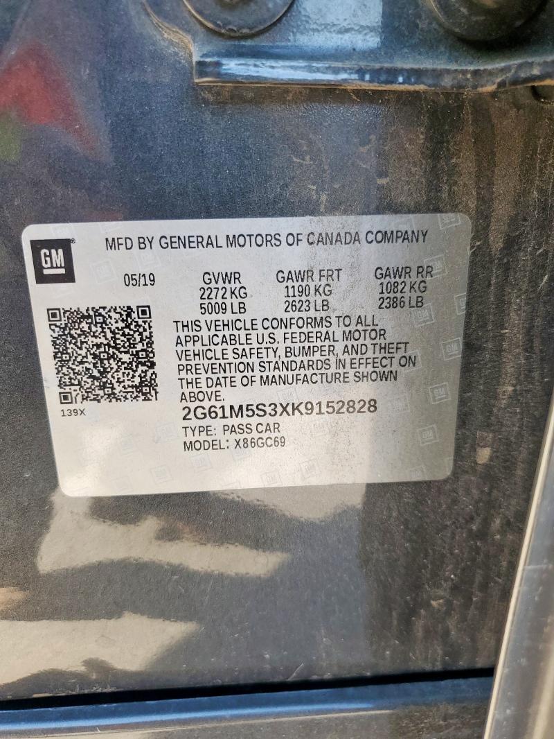 2019 CADILLAC XTS LUXURY #3284166582