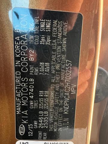 2017 KIA SPORTAGE E KNDPNCAC2H7032557