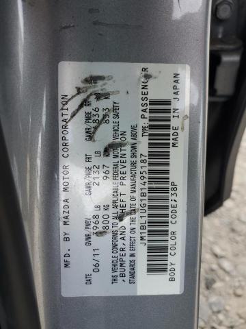 2011 MAZDA 3 I - JM1BL1UG1B1495187