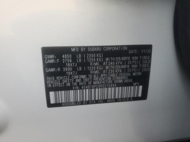 2024 SUBARU OUTBACK TO - 4S4BTAPC5R3210994