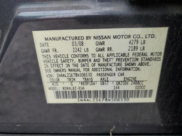 2008 NISSAN ALTIMA 2.5 #3294520497