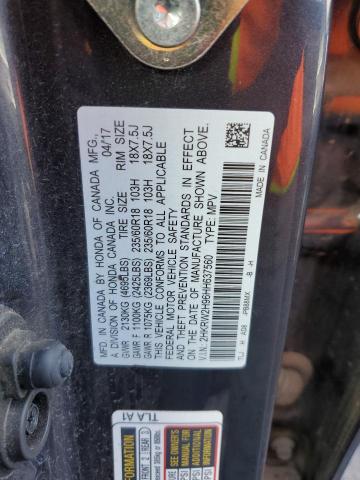 2017 HONDA CR-V TOURI - 2HKRW2H96HH637560