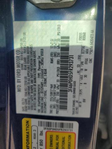 2015 FORD FUSION SE - 3FA6P0HD5FR293731