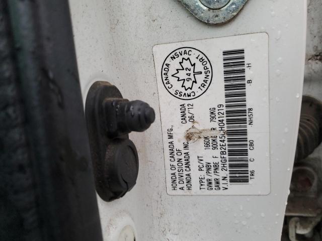 2012 HONDA CIVIC LX - 2HGFB2E45CH041219