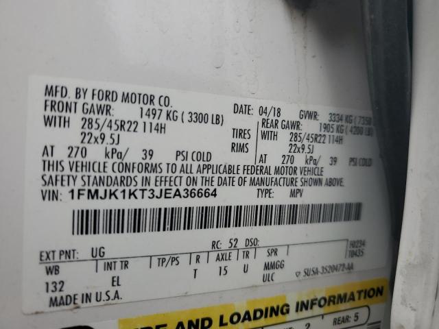 2018 FORD EXPEDITION #3296222434