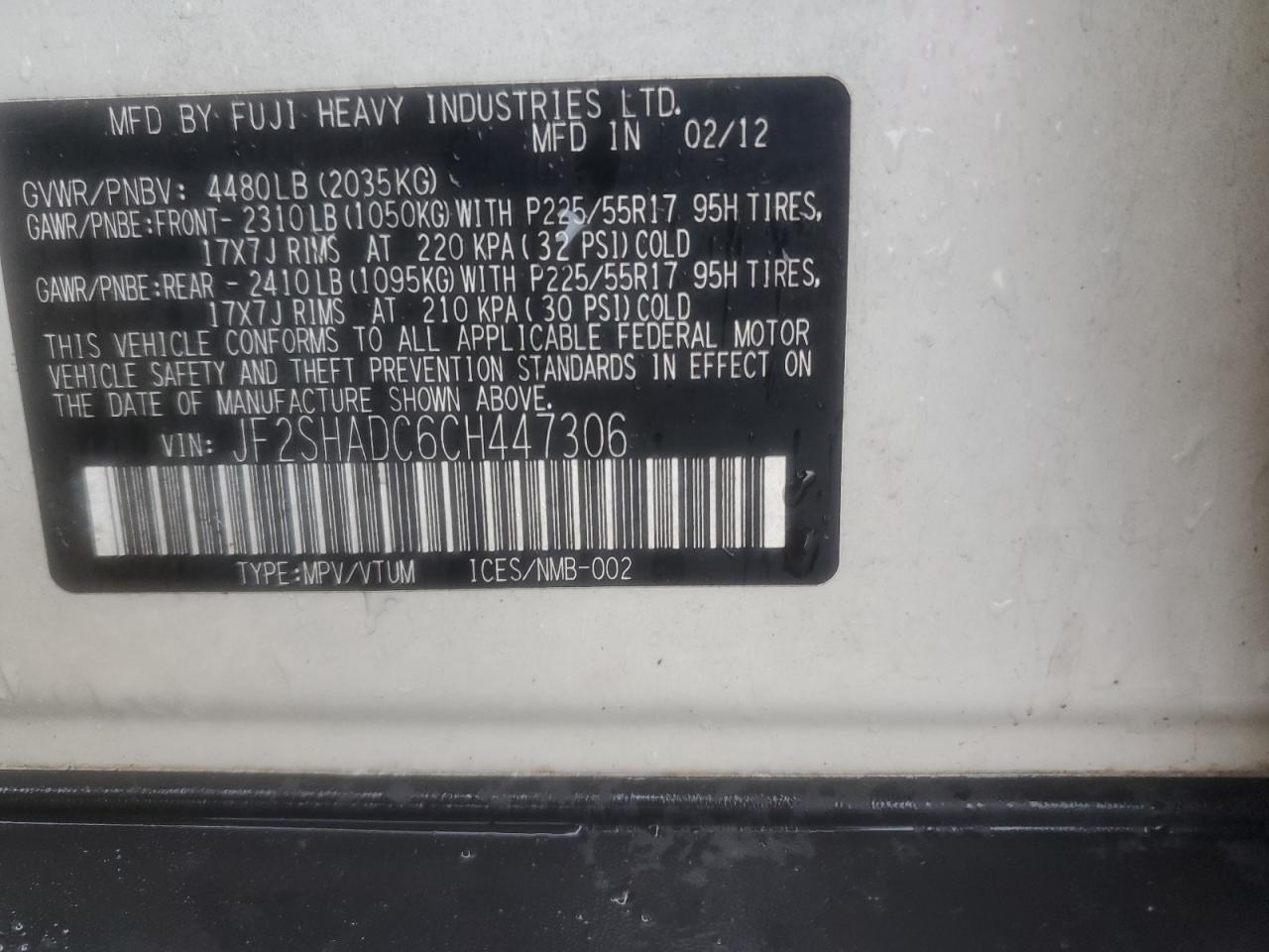 SUBARU FORESTER 2.5X PREMIUM