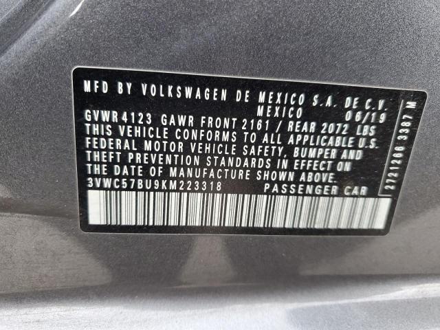 2019 VOLKSWAGEN JETTA S 3VWC57BU9KM223318