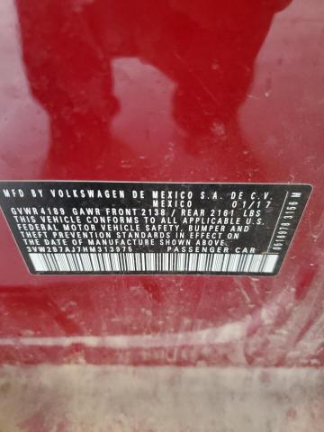 2017 VOLKSWAGEN JETTA S 3VW2B7AJ7HM313975