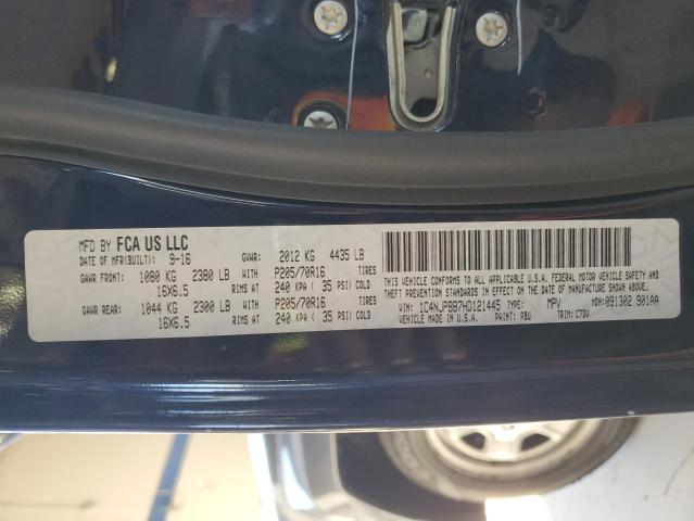 2017 JEEP PATRIOT SP 1C4NJPBB7HD121445