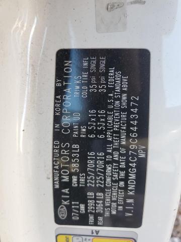 2012 KIA SEDONA LX - KNDMG4C79C6443472