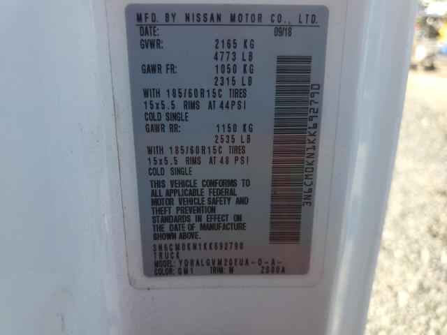 2019 NISSAN NV200 2.5S #3301796326