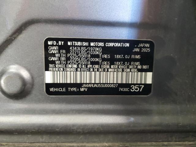 2025 MITSUBISHI OUTLANDER SPORT S JA4ARUAU5SU000827