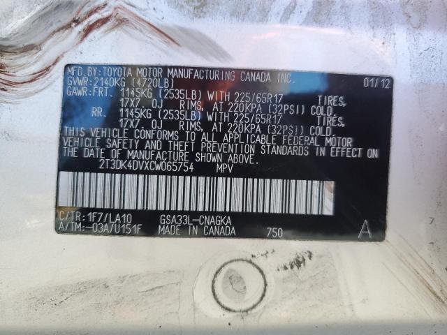 2012 TOYOTA RAV4 LIMIT #3284717976
