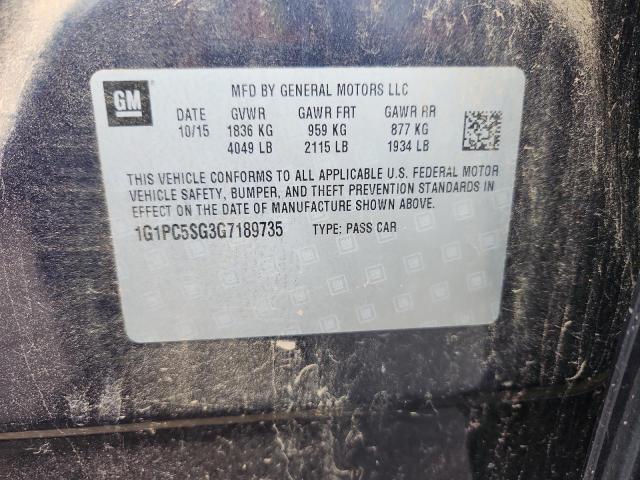 2016 CHEVROLET CRUZE LIMI #3275471728