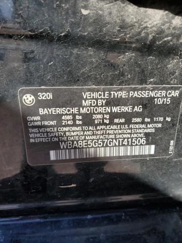 2016 BMW 320 XI WBA8E5G57GNT41506