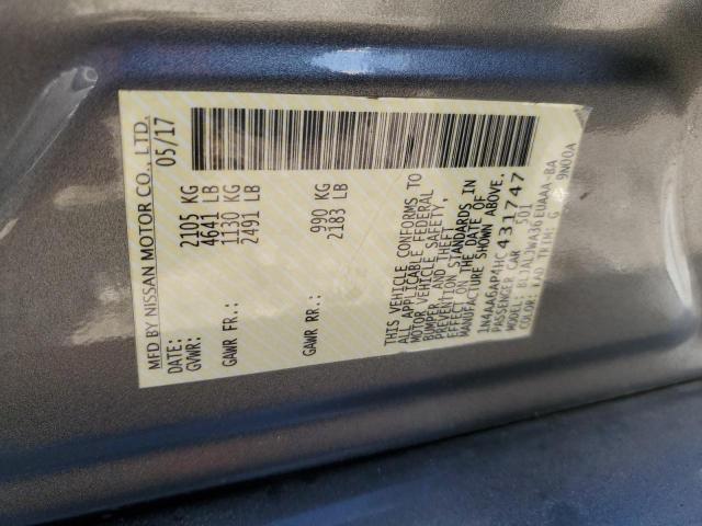 2017 NISSAN MAXIMA 3.5 1N4AA6AP4HC431747