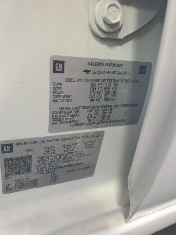 2021 CHEVROLET SILVERADO - 3GCUYAEF6MG244475