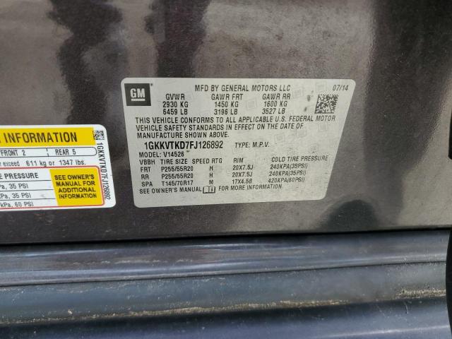 2015 GMC ACADIA DEN 1GKKVTKD7FJ126892